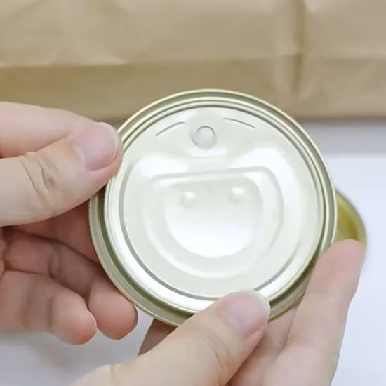 Eoe in banda stagnata per tonno, pesce in scatola, frutti di mare, coperchio facile da aprire